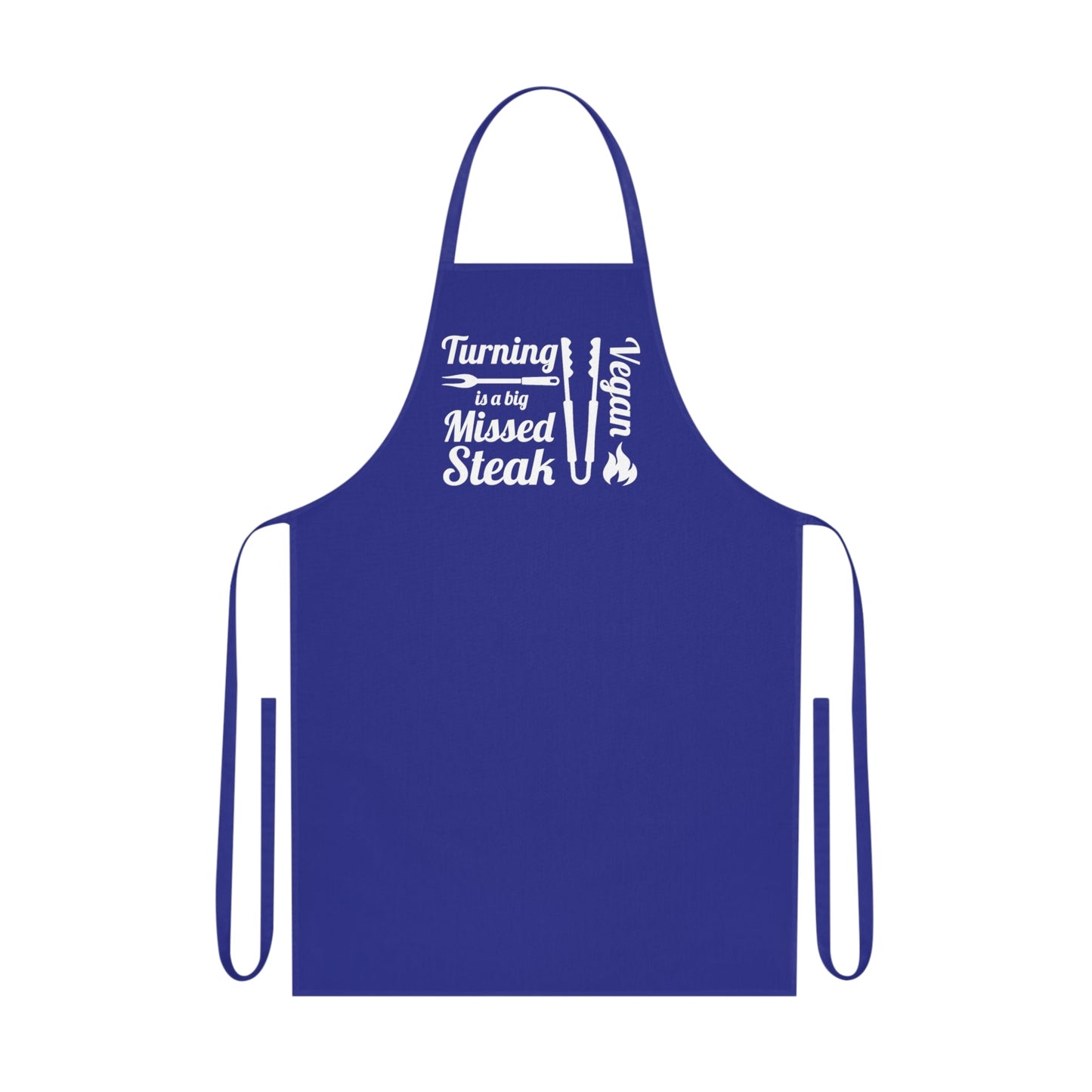 Turning Vegan is a big Missed Steak, Cotton Apron - Posterify