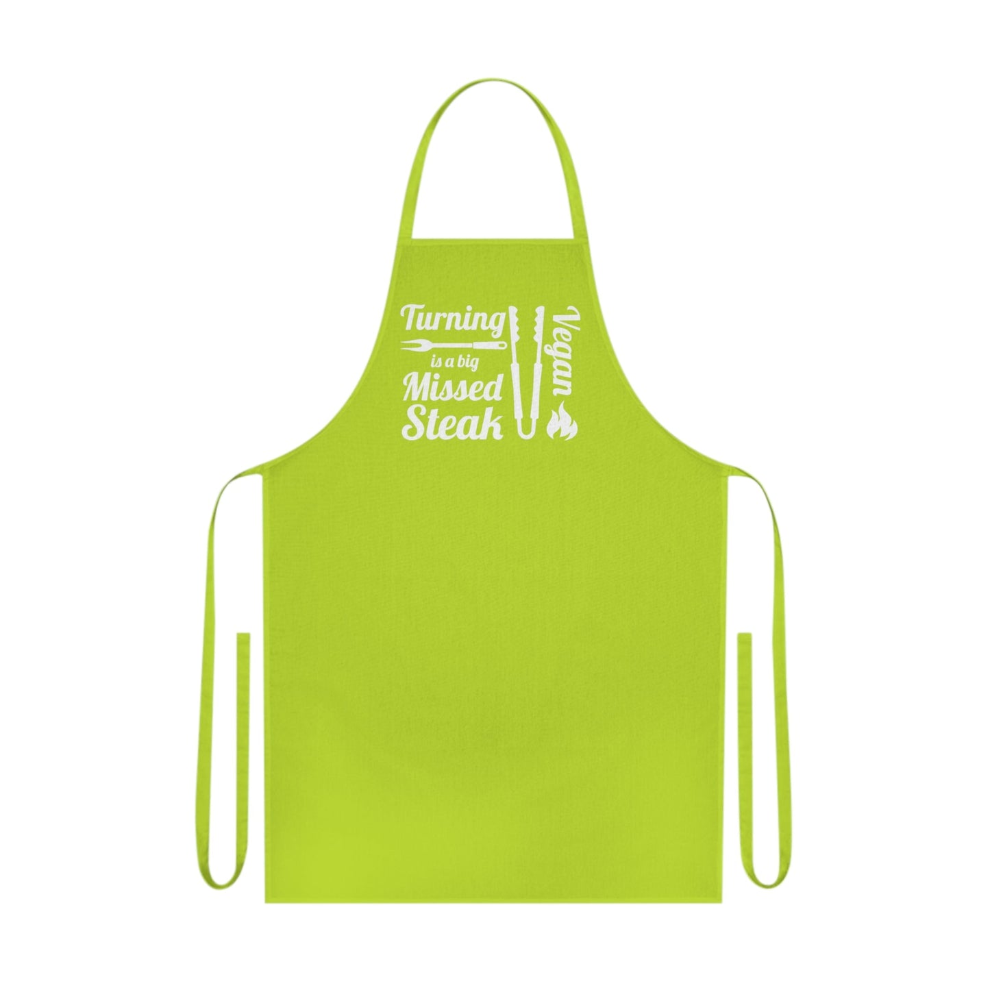 Turning Vegan is a big Missed Steak, Cotton Apron - Posterify