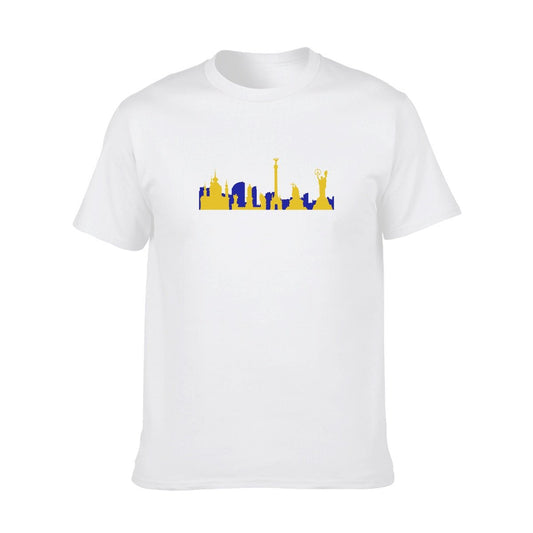 Ukraine, Kiev skyline, Peace shirt 180GSM Cotton (DTF) - Posterify