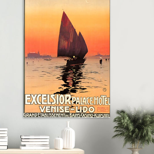 Venice Vintage Poster Reprint on premium Matte paper - Posterify