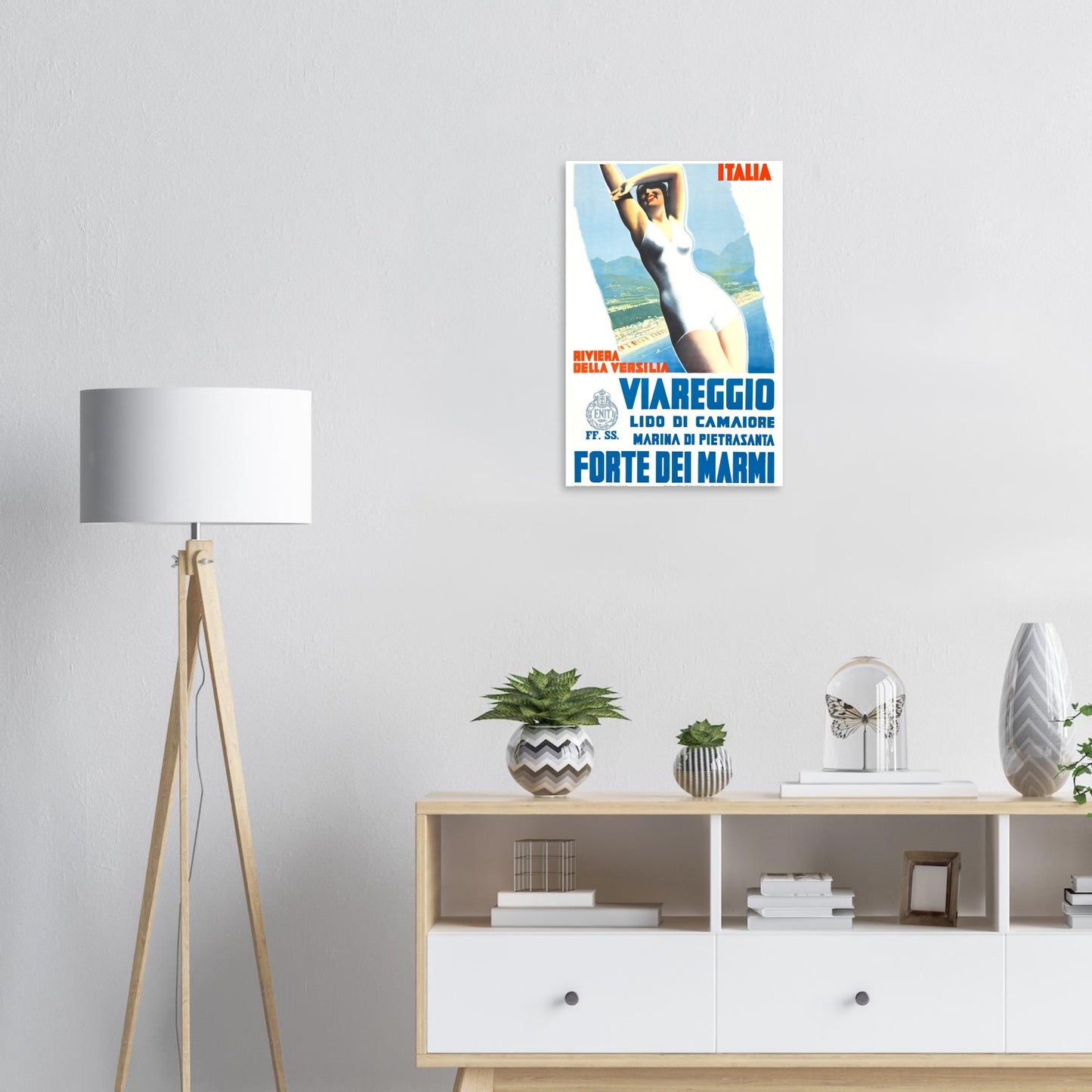 Viareggio Vintage Poster Reprint on Premium matte paper - Posterify