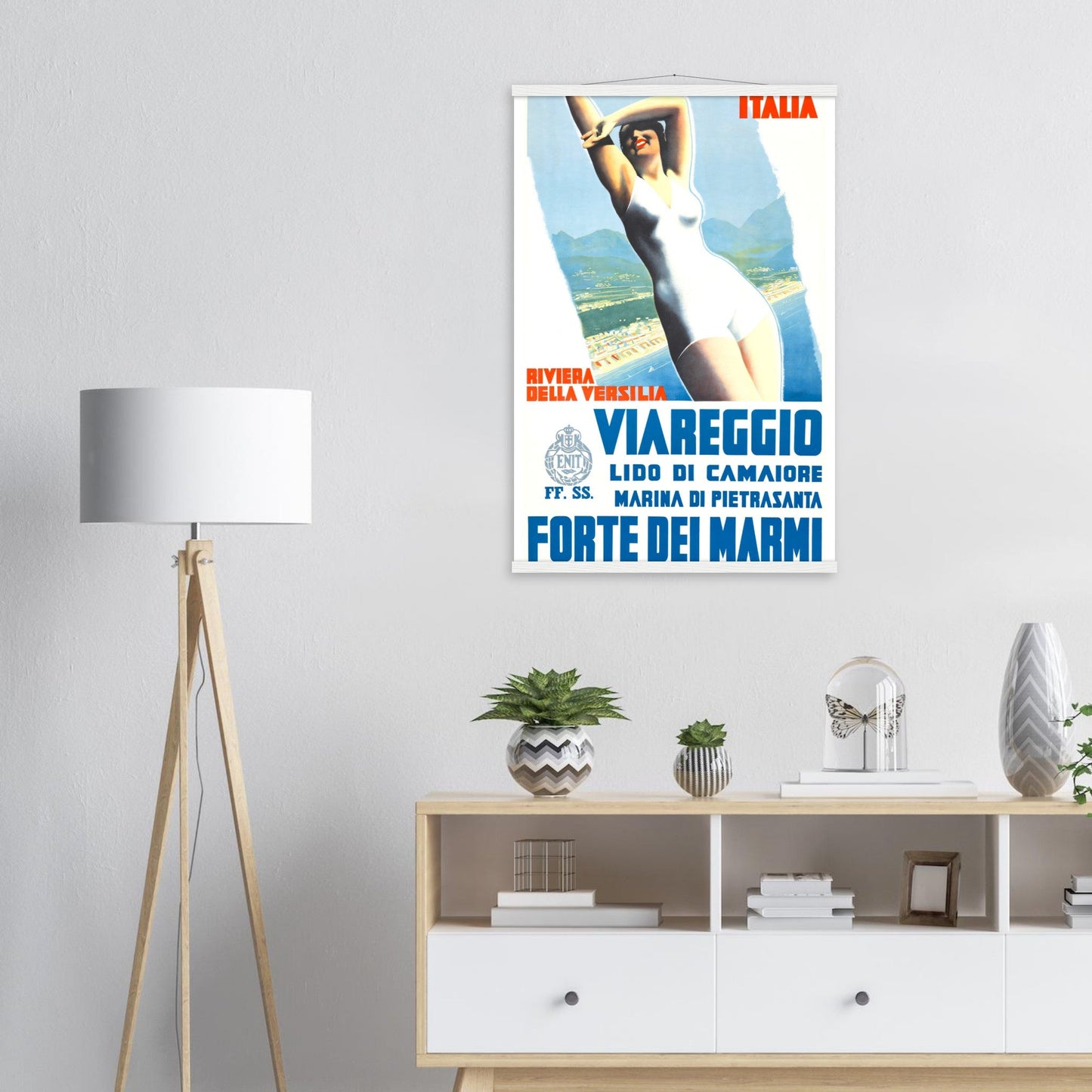 Viareggio Vintage Poster Reprint on Premium matte paper - Posterify