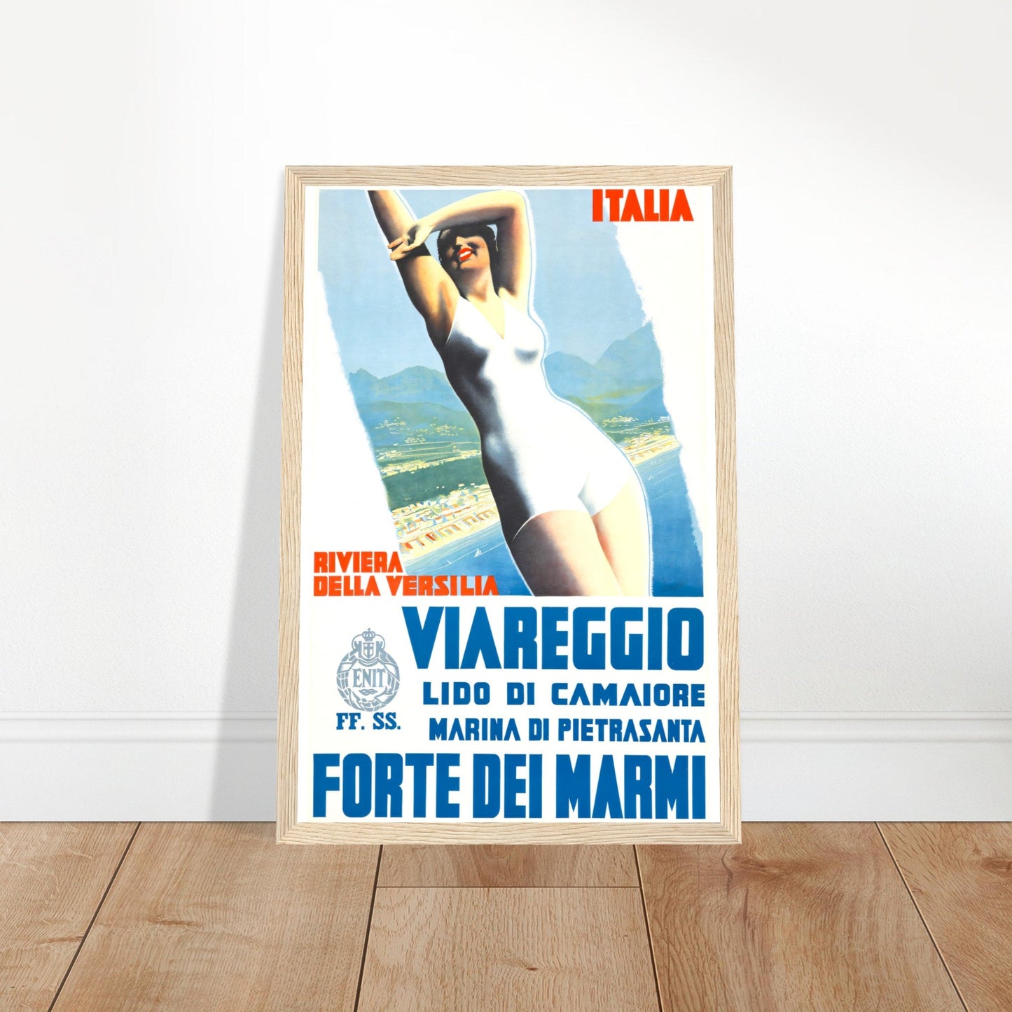 Viareggio Vintage Poster Reprint on Premium matte paper - Posterify