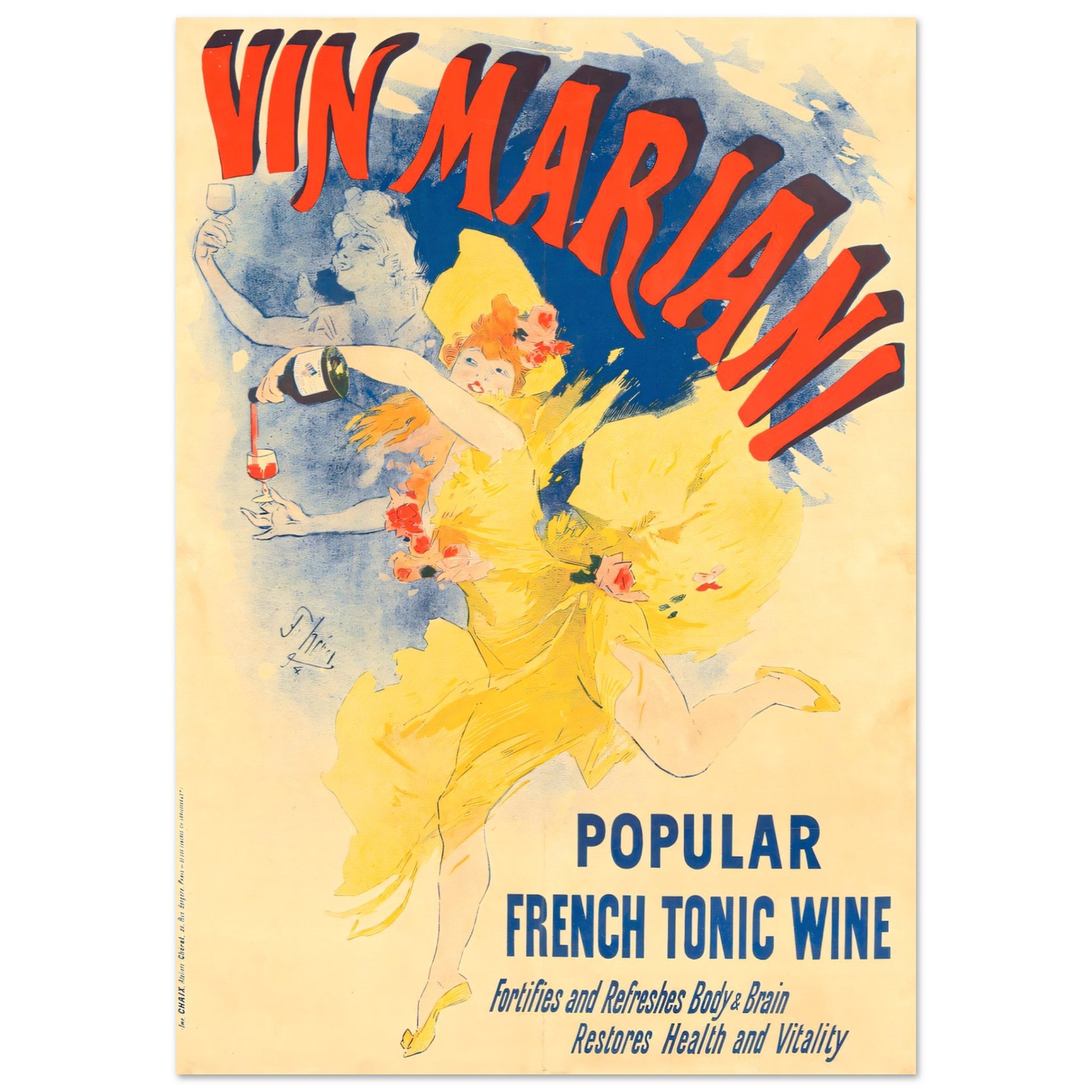 Vin Mariani Vintage poster reprint on Premium Matte Paper - Posterify