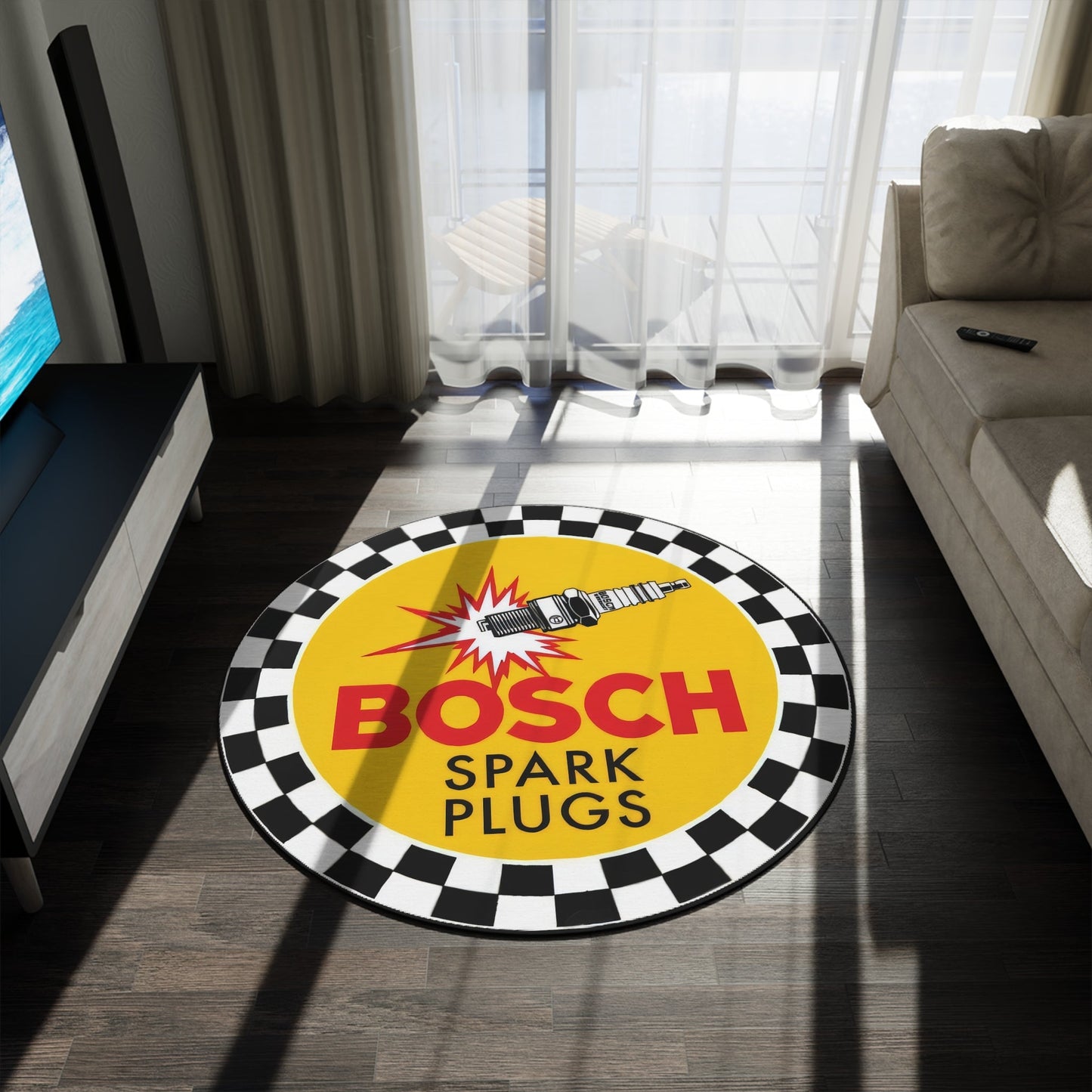 Vintage Bosch Spark Plug Mat - Posterify