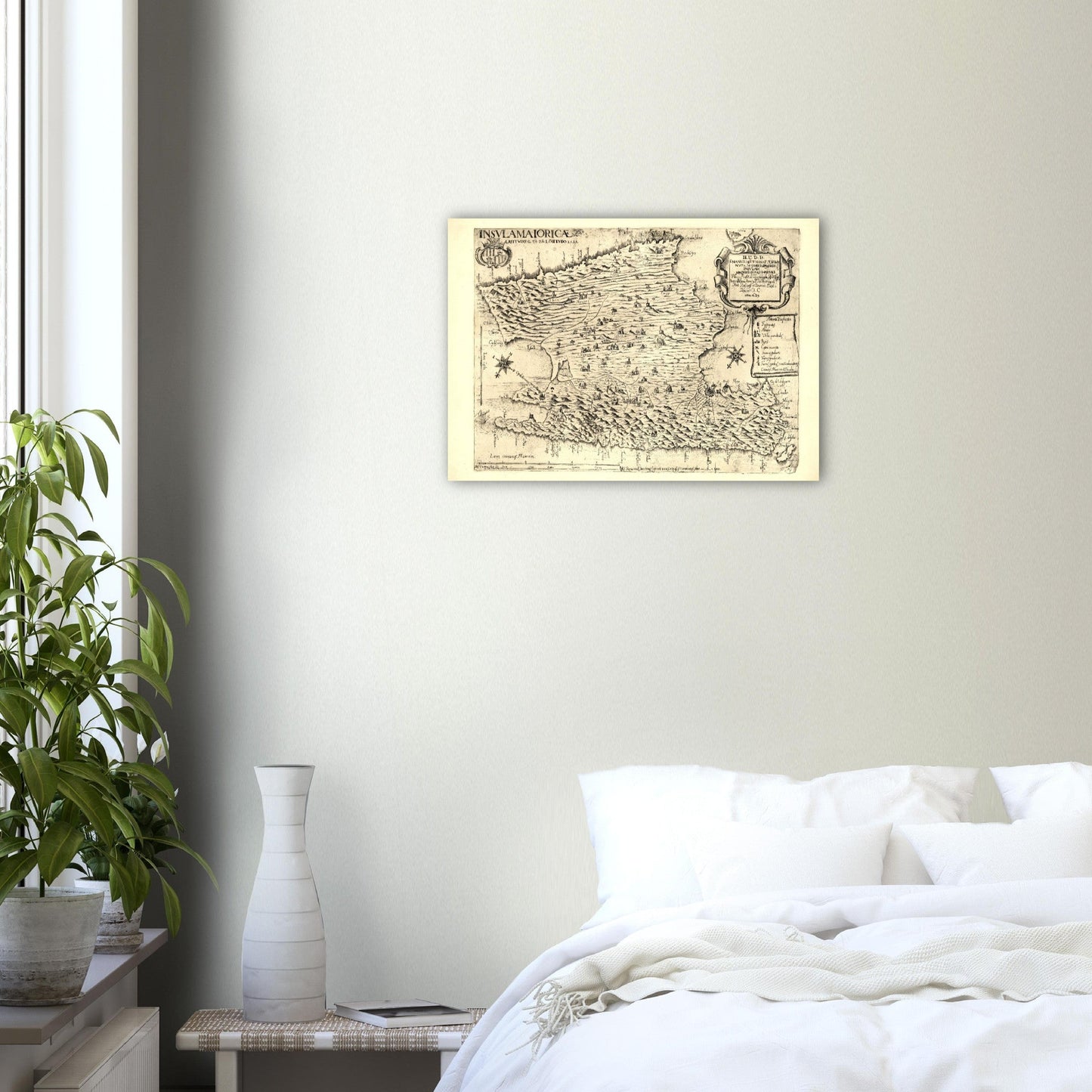 Vintage Mallorca Map Anno 1683 Reprint on Premium Matte Paper - Posterify