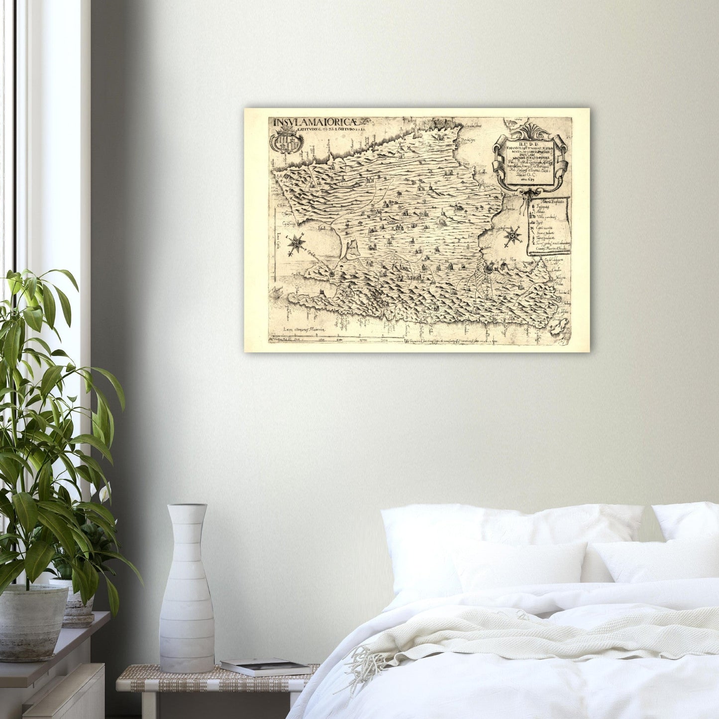 Vintage Mallorca Map Anno 1683 Reprint on Premium Matte Paper - Posterify