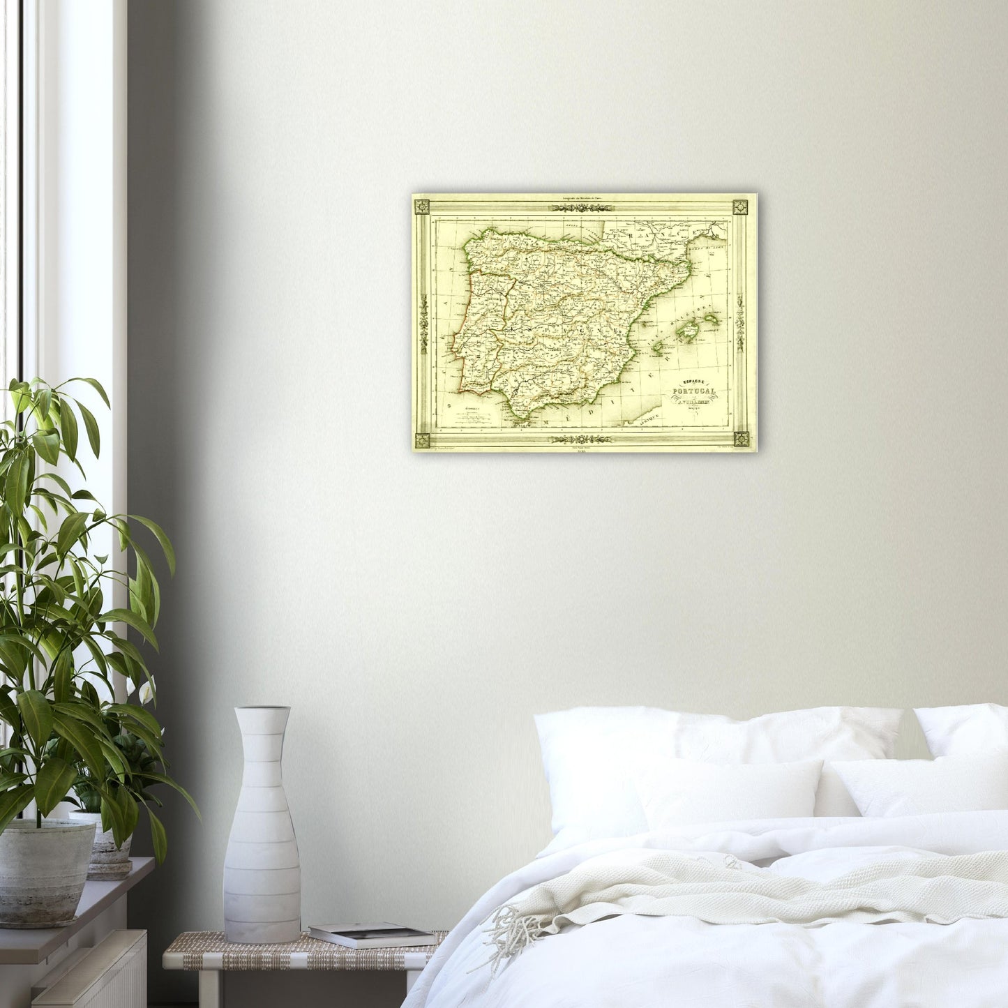 Vintage Mallorca Map Anno 1846 Reprint on Premium Matte Paper - Posterify