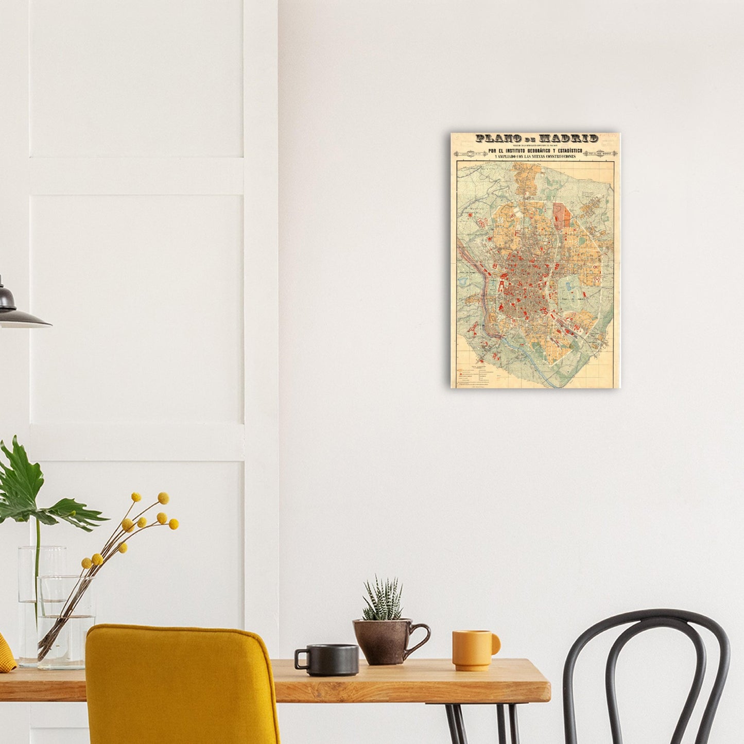 Vintage Map of Madrid City Anno 1905 Reprint on Premium Matte Paper - Posterify