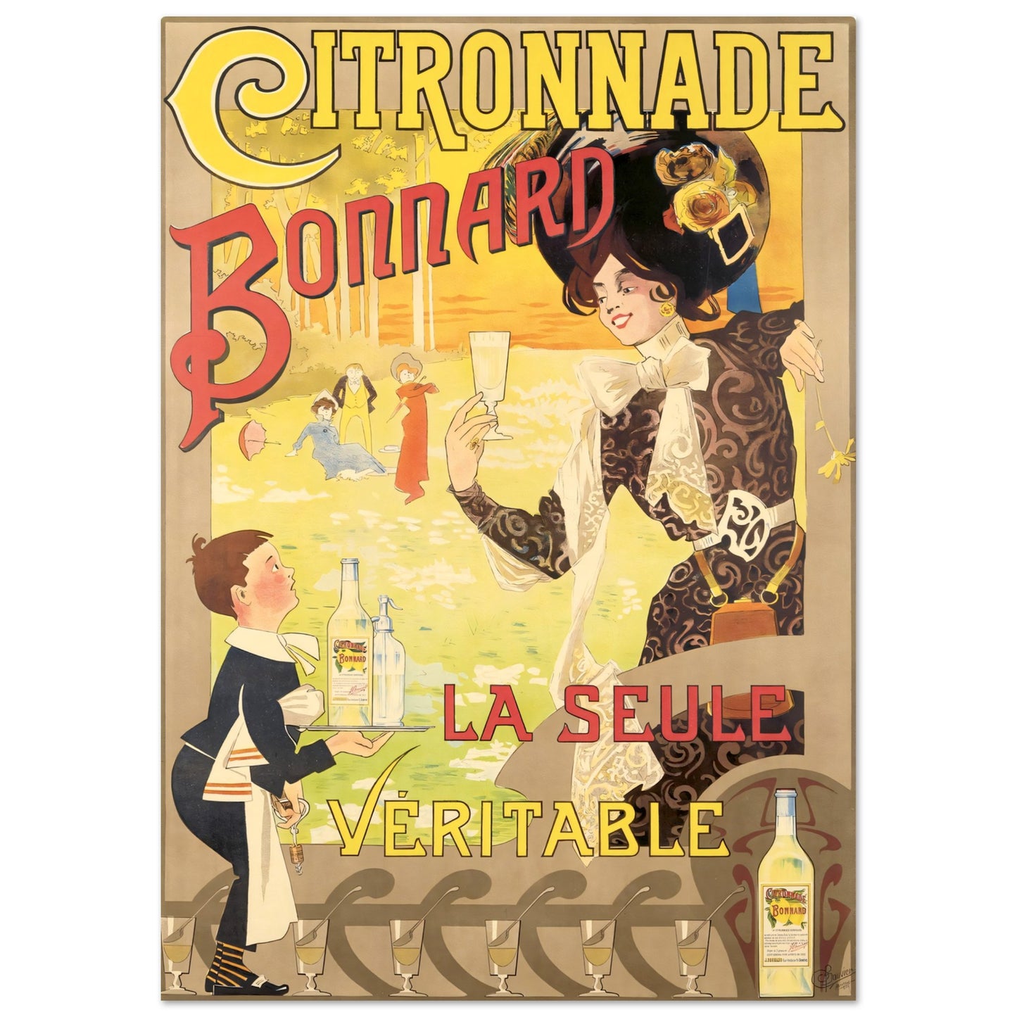 Vintage Poster Citronnade on Premium Matte Paper - Posterify