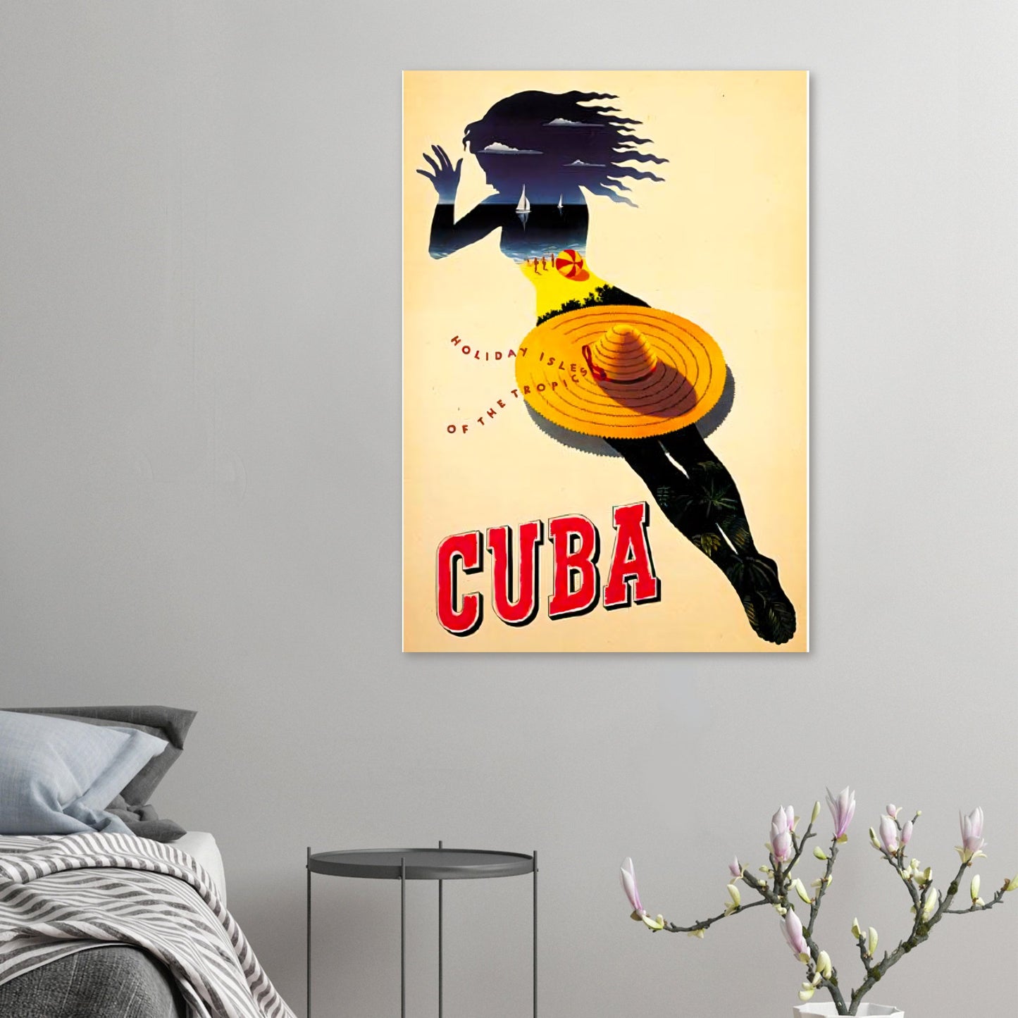 Vintage Poster Cuba printed on Premium Matte Paper - Posterify