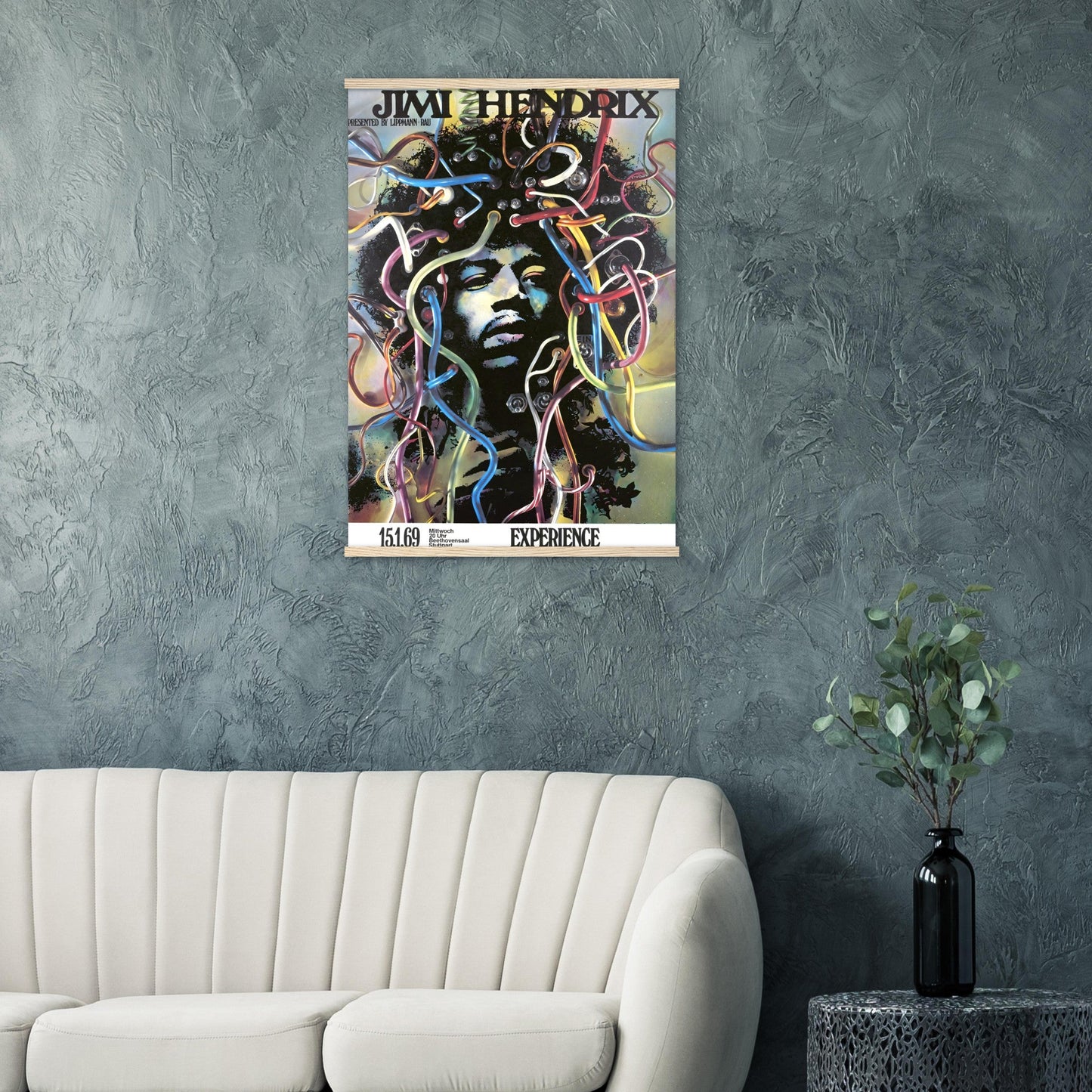 Vintage Poster Jimi Hendrix on Premium Matte Paper - Posterify