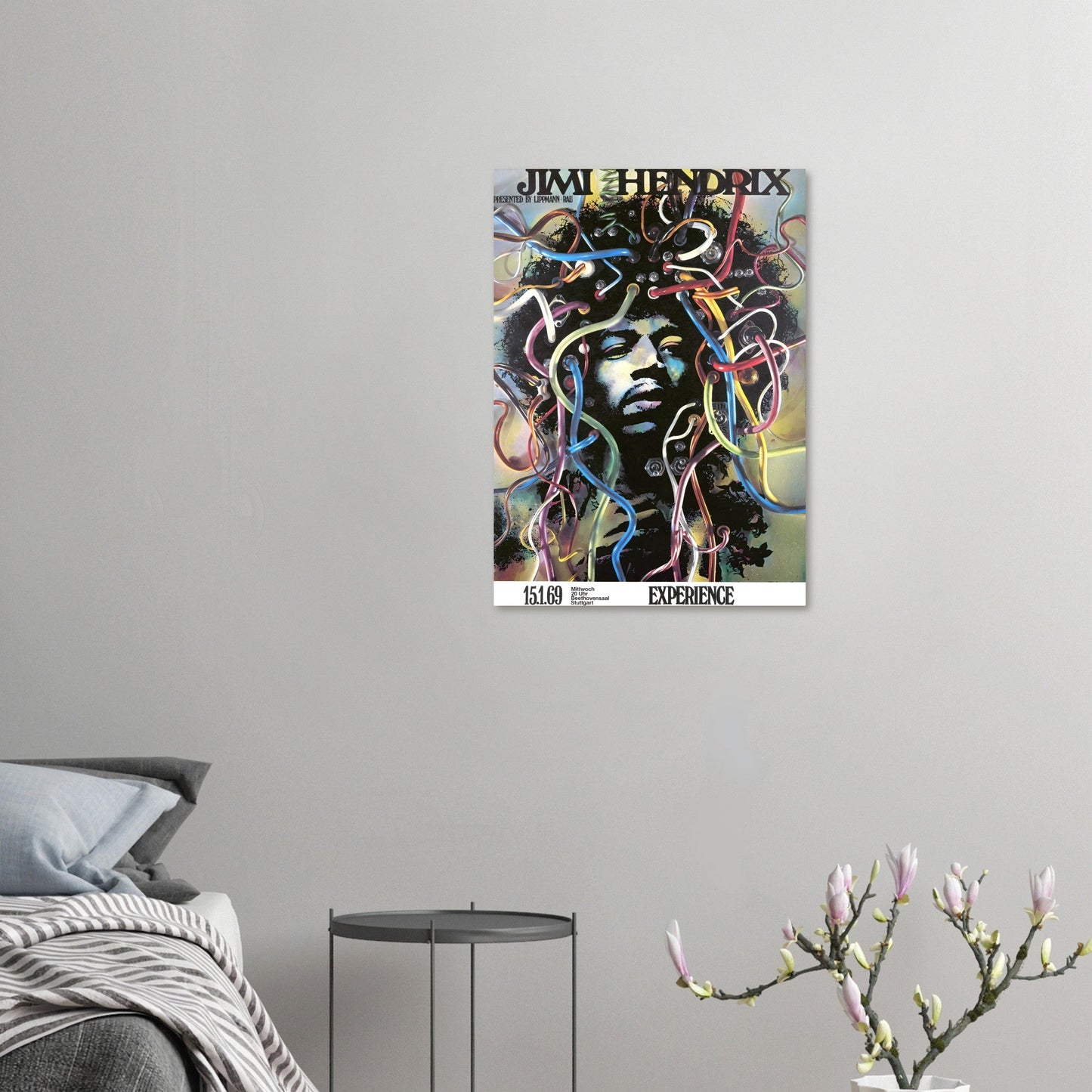 Vintage Poster Jimi Hendrix on Premium Matte Paper - Posterify