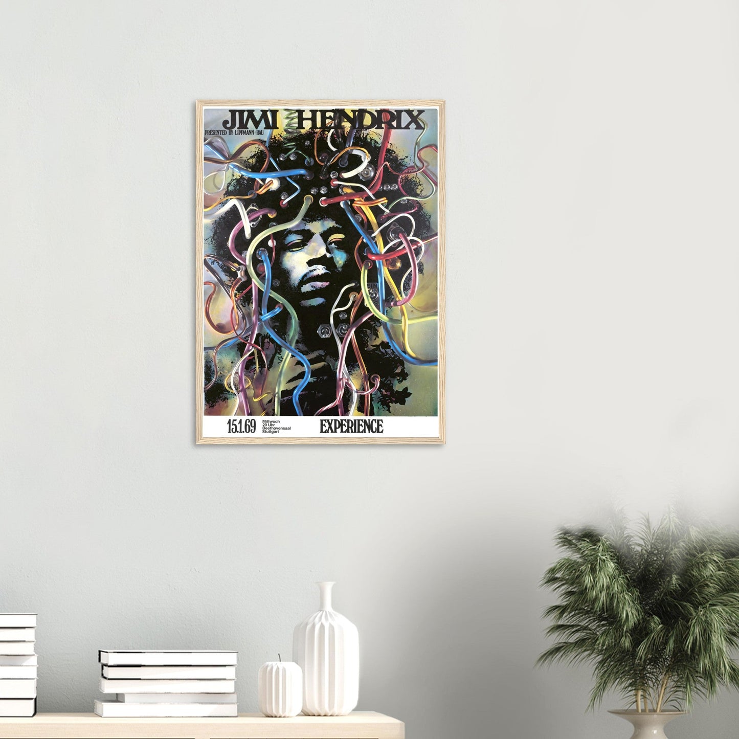 Vintage Poster Jimi Hendrix on Premium Matte Paper - Posterify