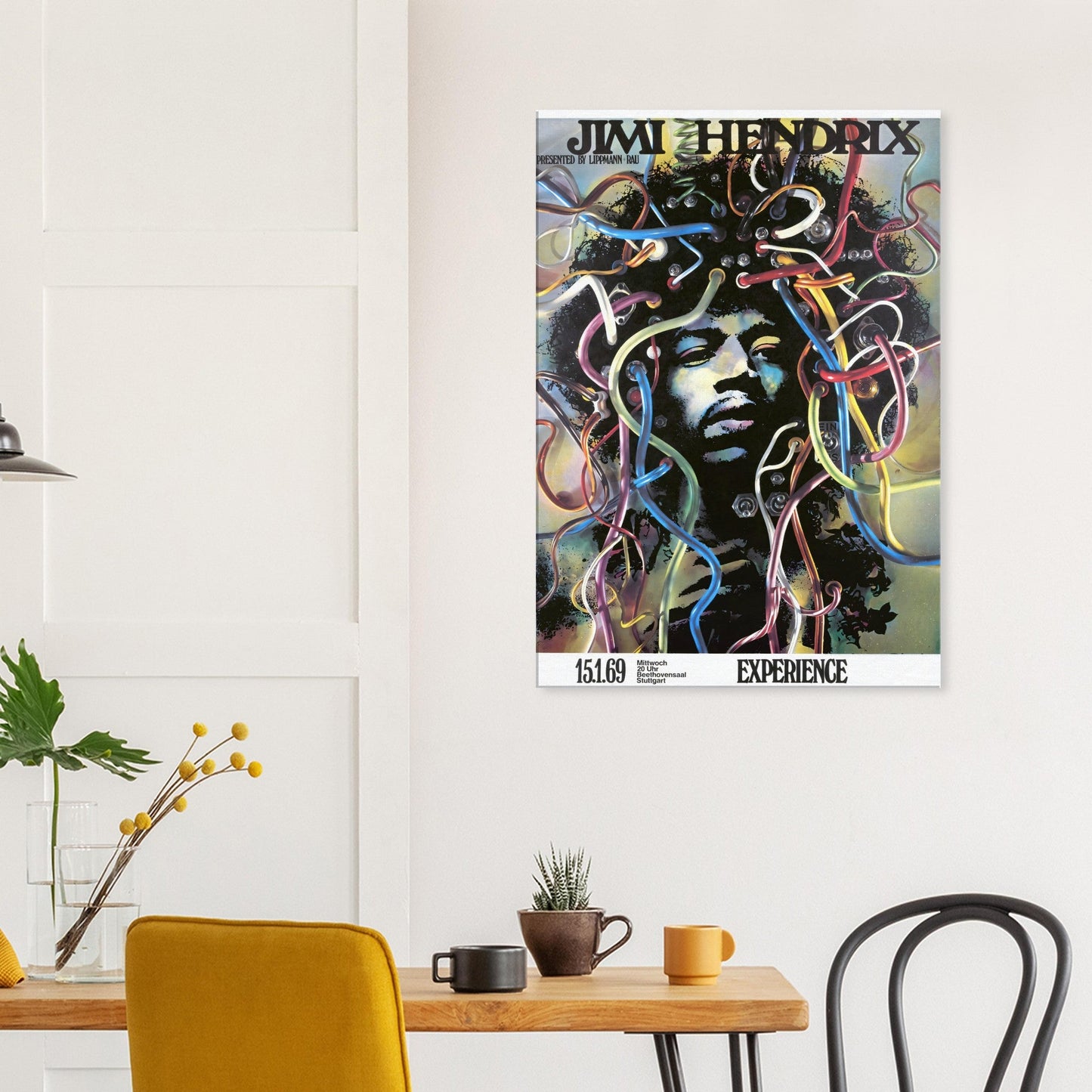 Vintage Poster Jimi Hendrix on Premium Matte Paper - Posterify