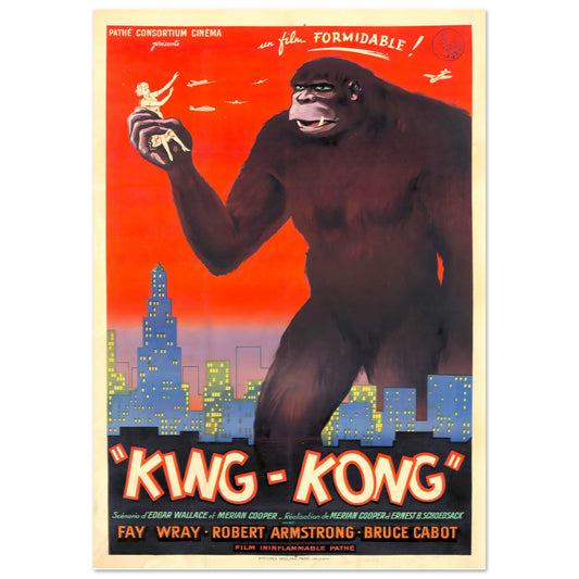 Vintage poster King Kong reprint on Premium Matte Paper - Posterify