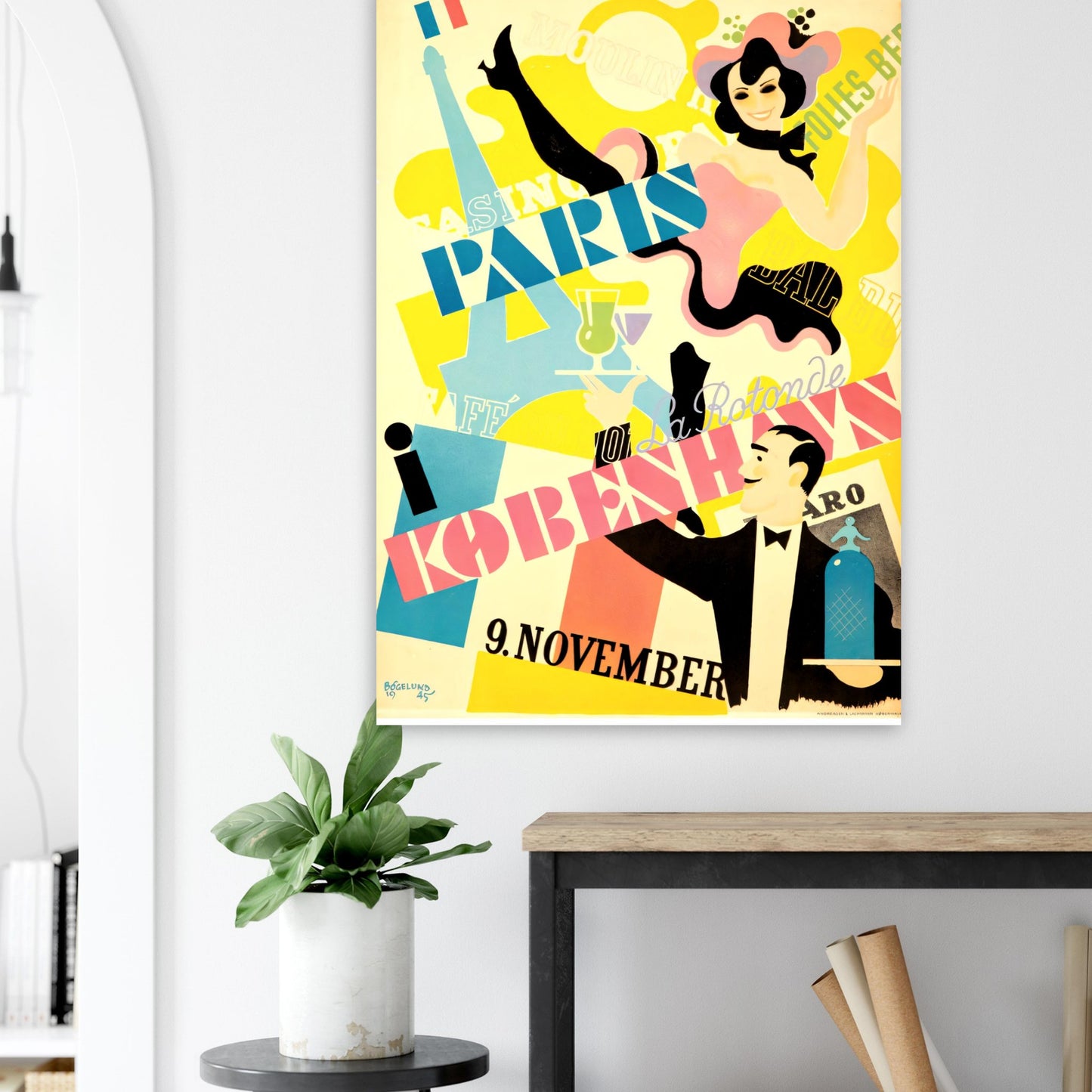 Vintage poster København reprint on Premium Matte Paper - Posterify