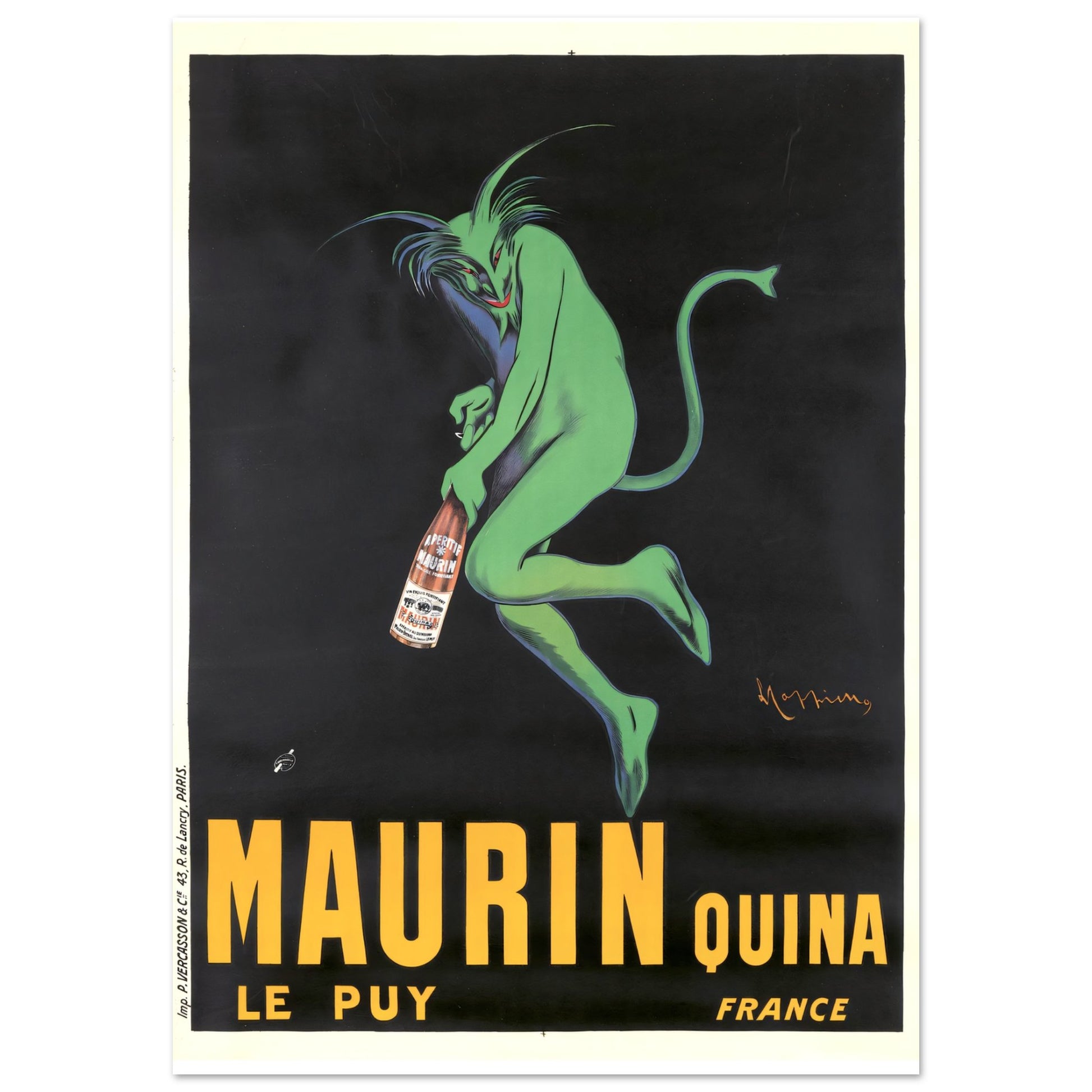 Vintage Poster Maurin Quina on Premium Matte Paper - Posterify