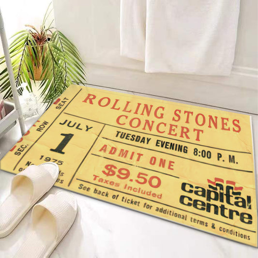 Door Mat Original Concert Ticket 'Rolling Stones' - Posterify