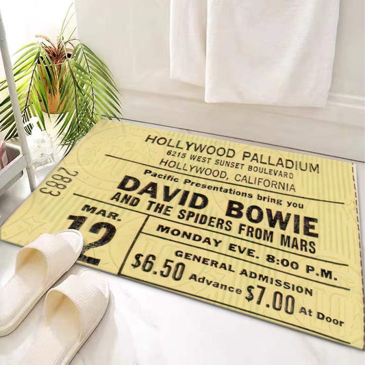 Door Mat Original Concert Ticket 'David Bowie' - Posterify