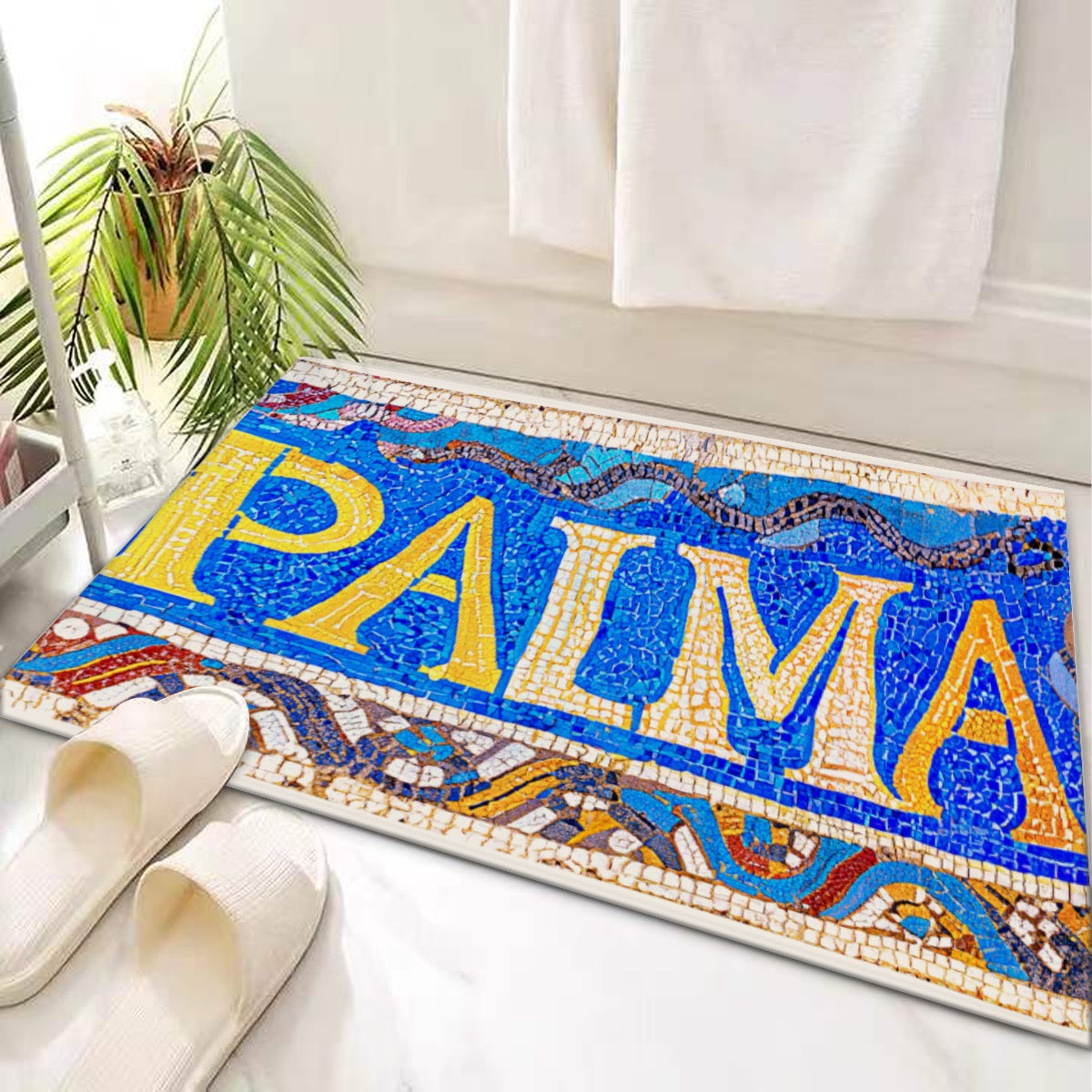 Door Mat of Palma, Mallorca, Roman Mosaic by Posterify Design - Posterify