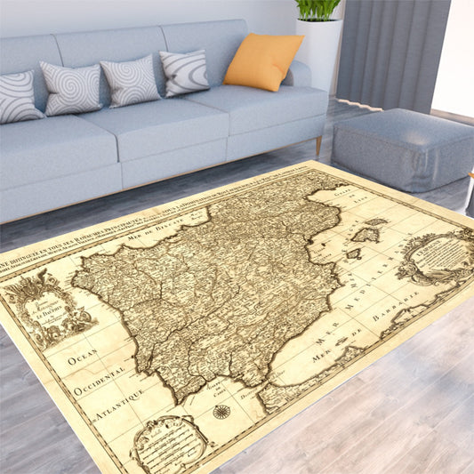 Vintage Map of Spain anno 1692 Floor Mat