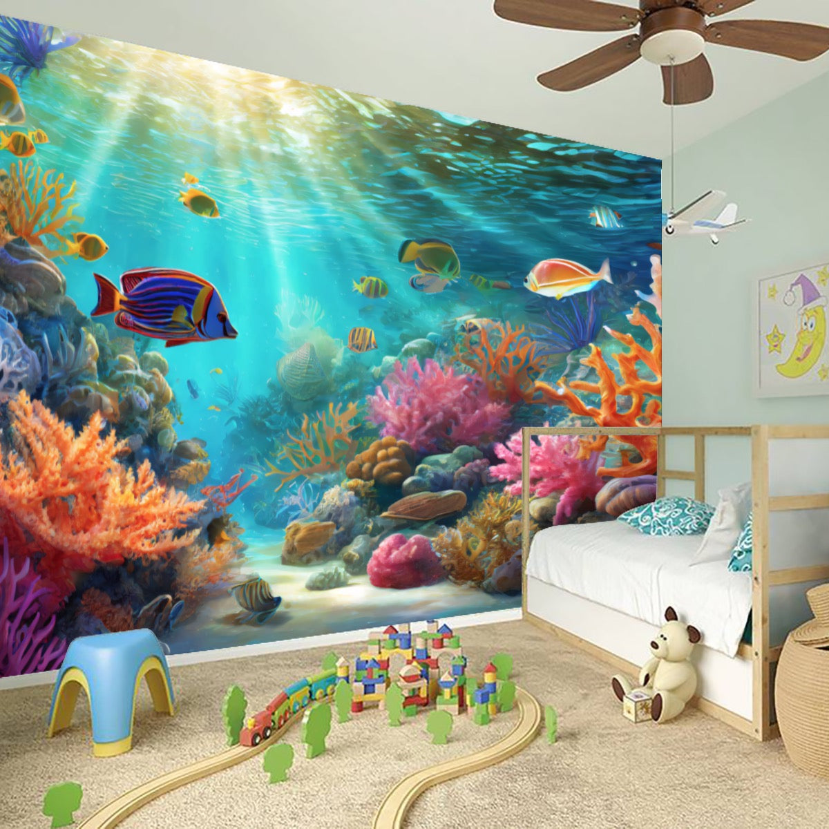 Coral Reef Wall Paper Stickers - Posterify