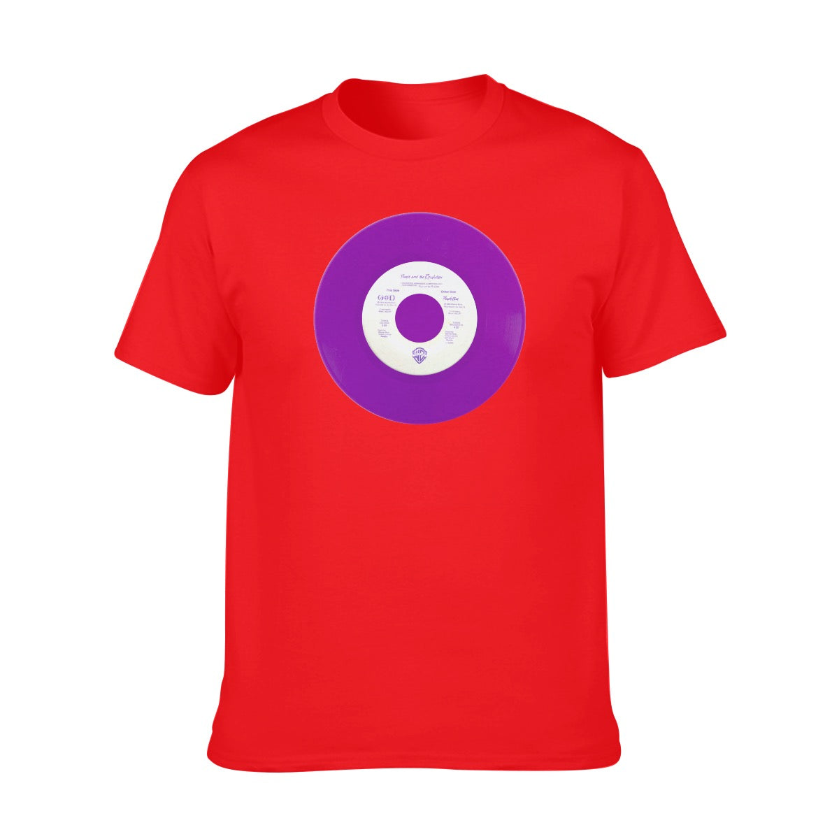 Prince, Purple Rain, vinyl Record Men's O-neck Short Sleeve T-Shirt | 180GSM Cotton (DTF) - Posterify
