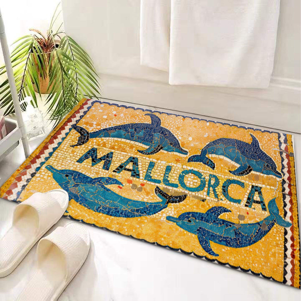 Door Mat Roman Mosaic Style Mallorca By Posterify Design - Posterify