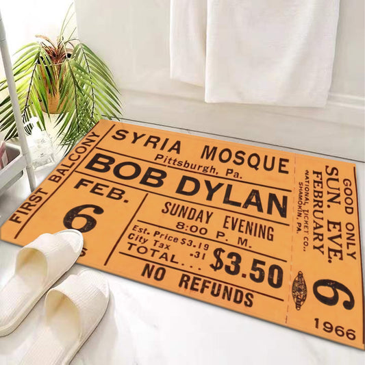 Door Mat Original concert ticket 'Bob Dylan' - Posterify