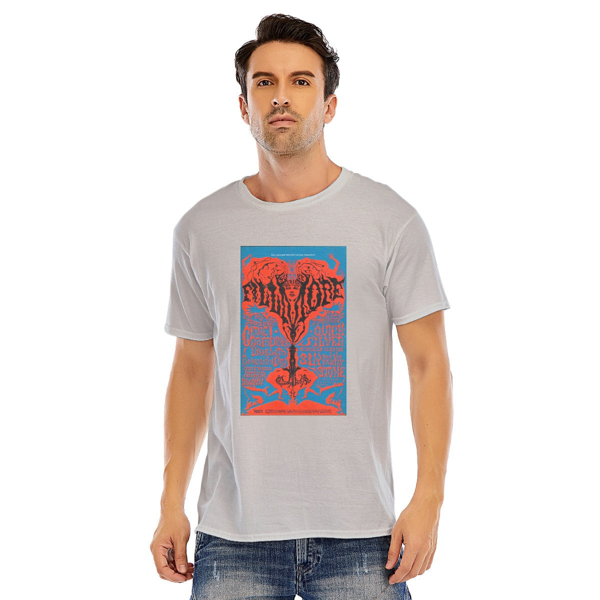 Super Fillmore, Unisex O-neck Short Sleeve T-shirt | 180GSM Cotton (DTF) - Posterify