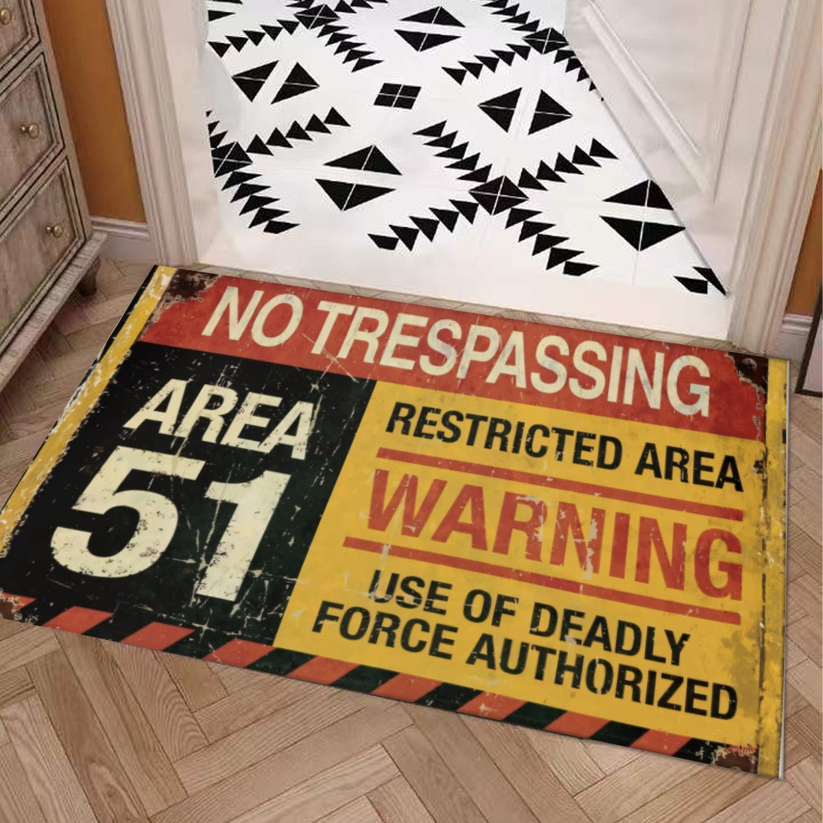 Area 51 UFO Door Mat - Posterify