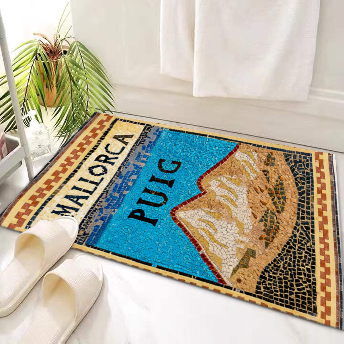 Door Mat of Puig Major, Mallorca, Roman Mosaic by Posterify Design - Posterify