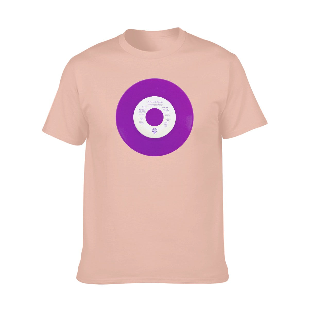 Prince, Purple Rain, vinyl Record Men's O-neck Short Sleeve T-Shirt | 180GSM Cotton (DTF) - Posterify