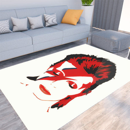 Ziggy Stardust David Bowie Rectangular Floor Mat - Posterify