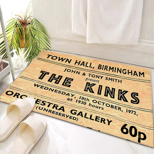 Door Mat Original Concert Ticket 'The Kinks' - Posterify