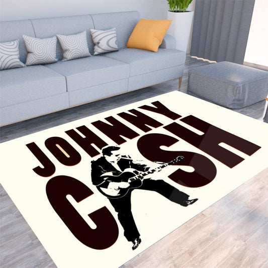 Johnny Cash Rectangular Floor Mat - Posterify