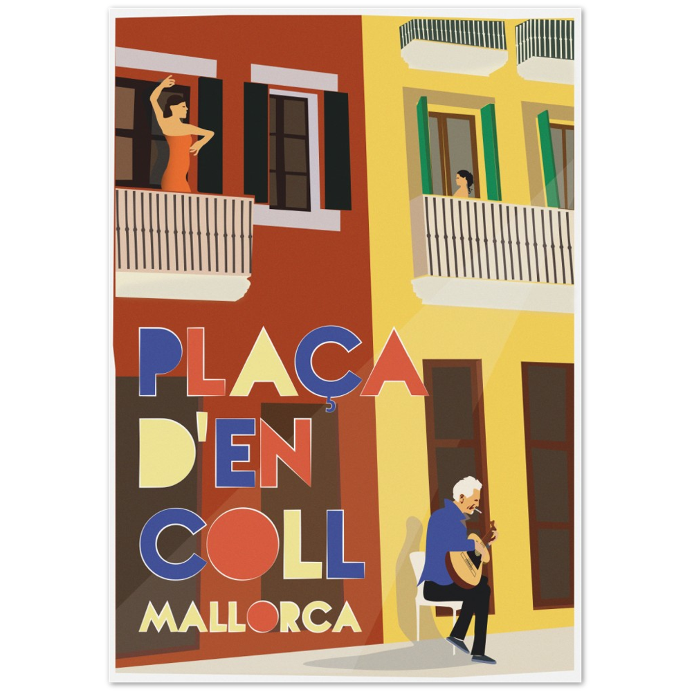 Placa d'ęn Coll, Palma, Mallorca, by Posterify Design. - Posterify