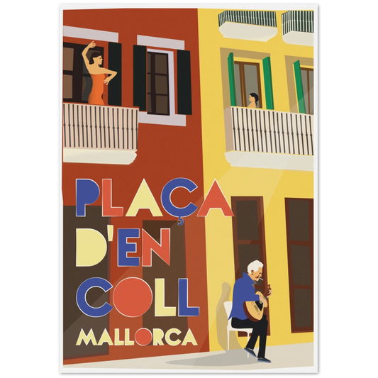 Placa d'ęn Coll, Palma, Mallorca, by Posterify Design. - Posterify