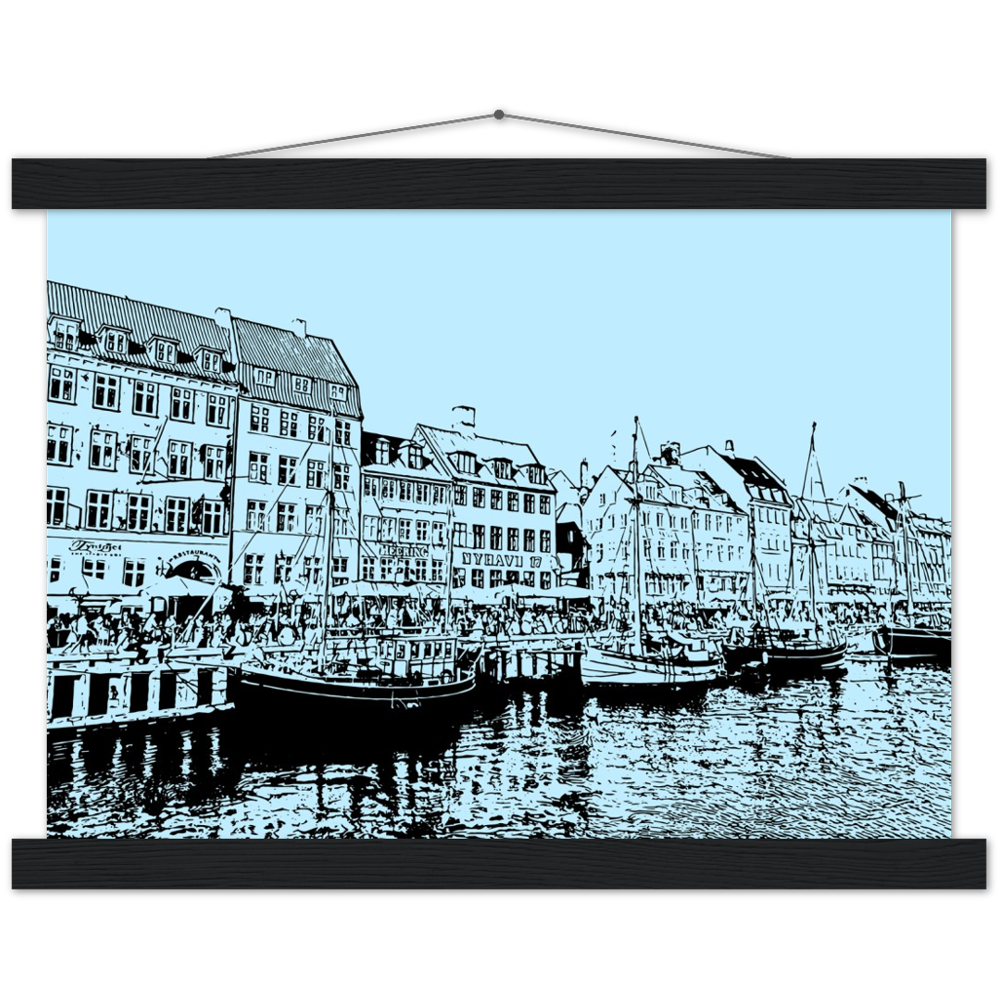 Nyhavn Copenhagen Wood or Poster Print - Posterify