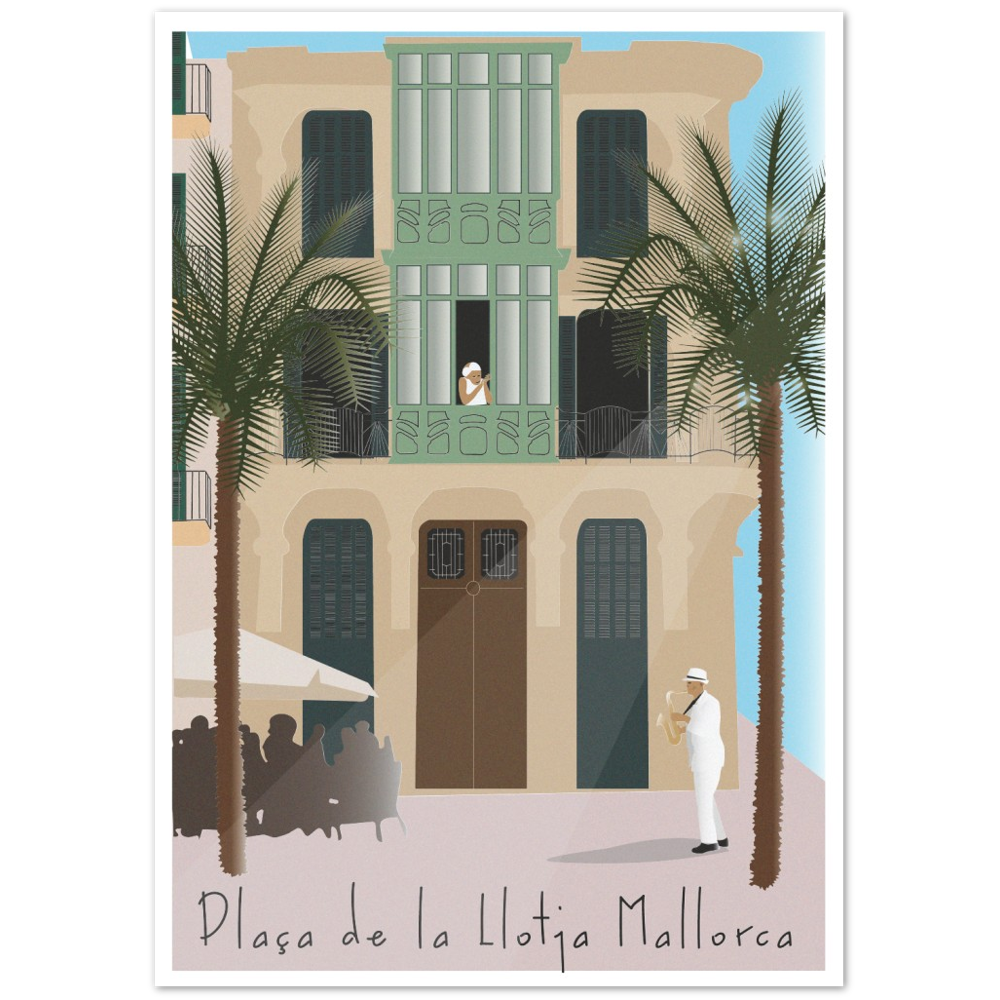 Placa de la Llotja, Palma, Mallorca, by Posterify Design. - Posterify