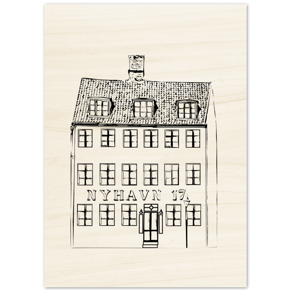 Nyhavn 17 Copenhagen Wood Print - Posterify