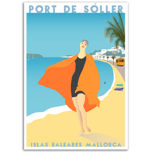 Port de Soller, Mallorca, by Posterify design, Print Premium Matte Paper - Posterify