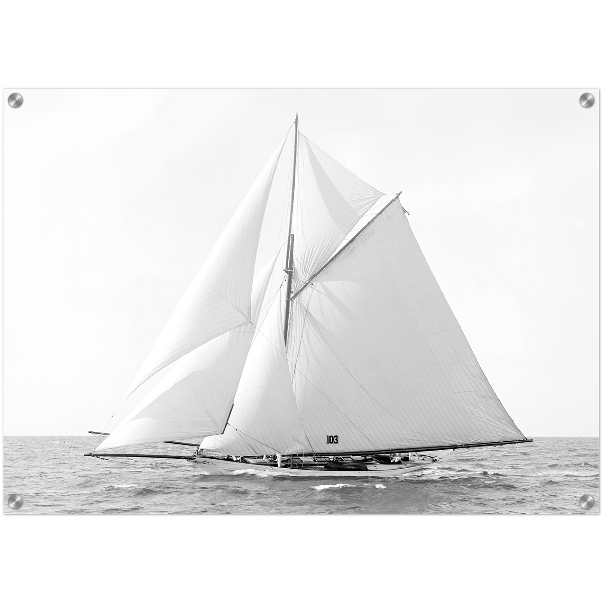 Acrylic Print vintage Classic Sailboat Photo - Posterify