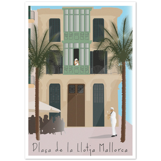 Placa de la Llotja, Palma, Mallorca, by Posterify Design. - Posterify